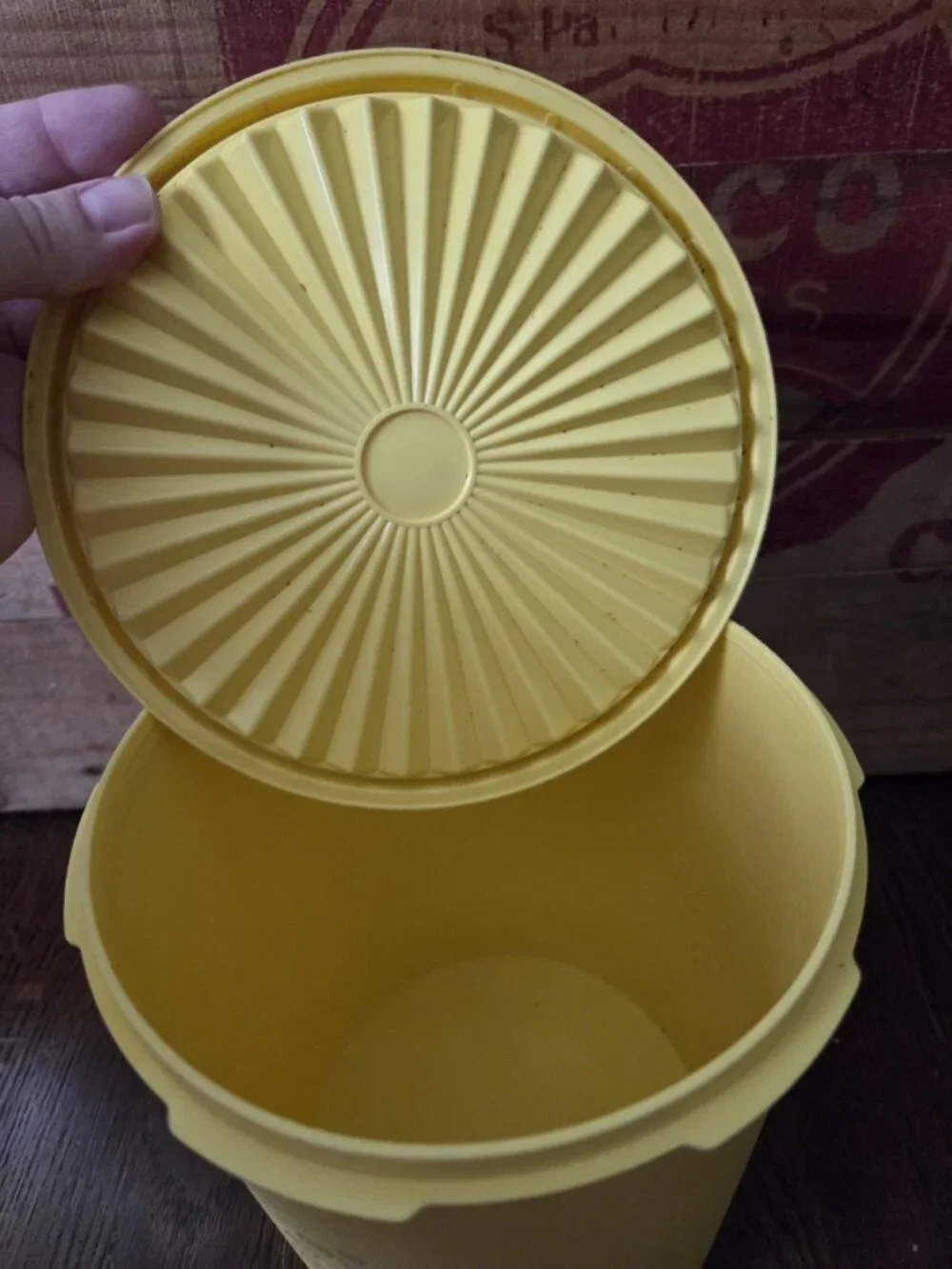 Vintage Tupperware Yellow 7.5